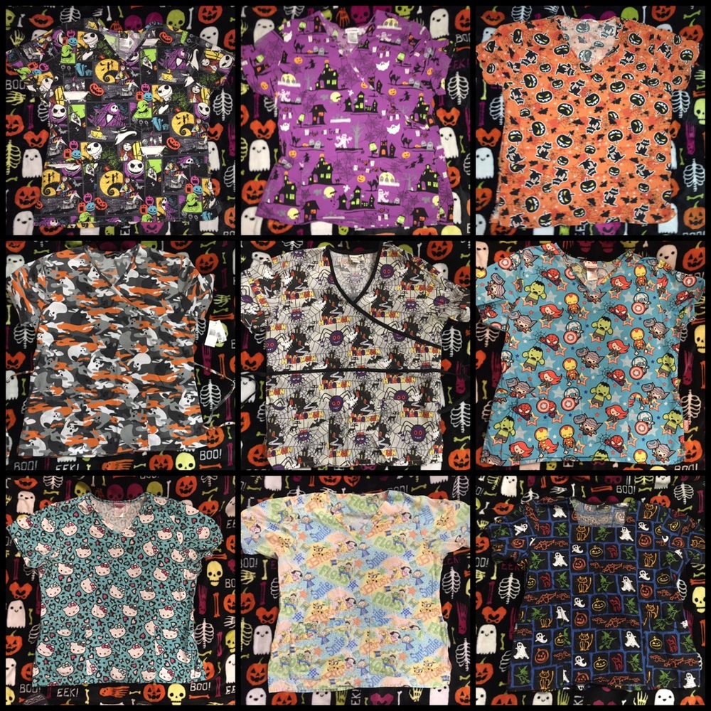 9 Scrub top bundle size L